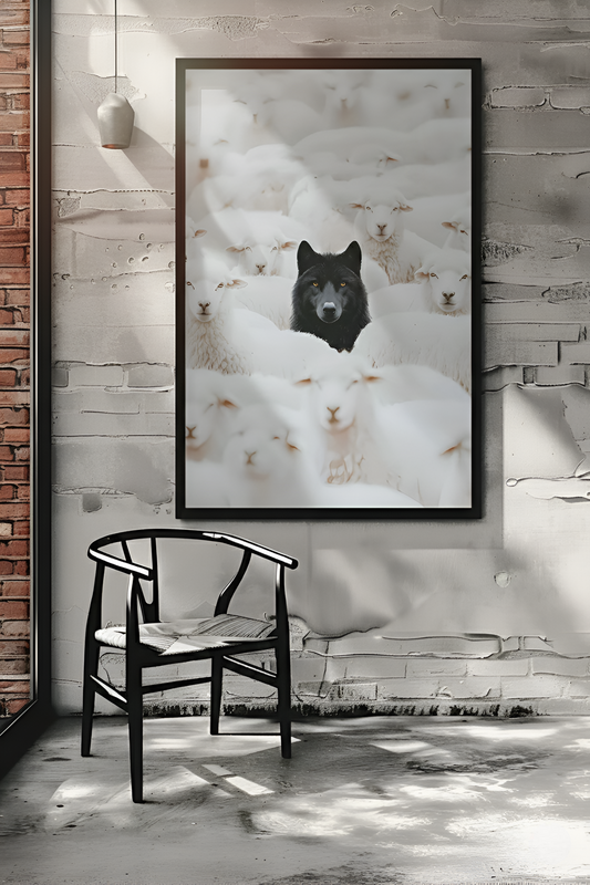 THE ALONE WOLF — Wall Art
