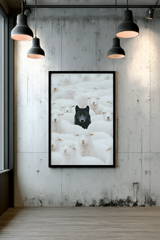 THE ALONE WOLF — Wall Art