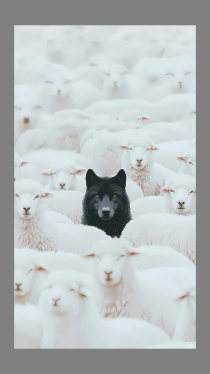 THE ALONE WOLF — Wall Art